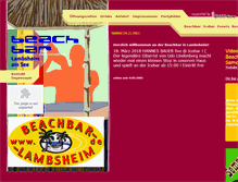 Tablet Screenshot of beachbar-lambsheim.de